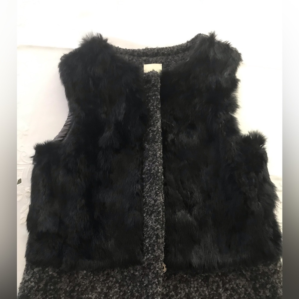 3.1 Phillip Lim Wool Vest with rabbit SZ S - Picture 7 of 12
